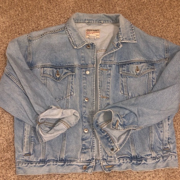 old navy oversized denim jacket